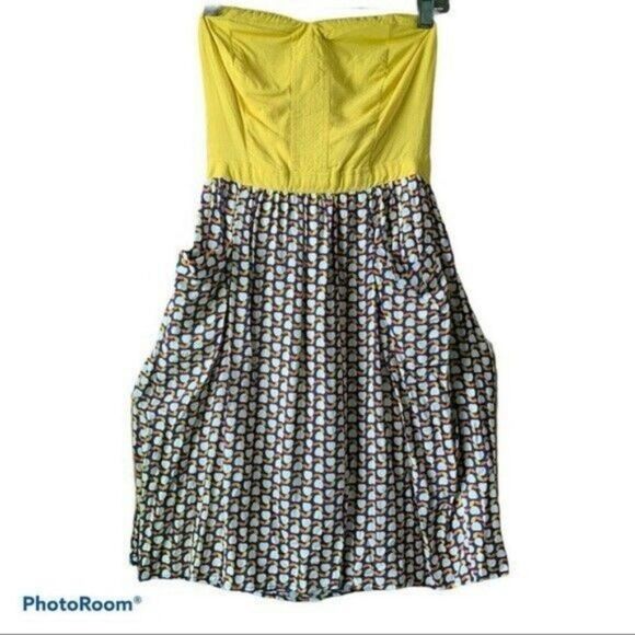 Xhilaration Fruit Print Strapless Mini summer Dress Small - Picture 1 of 8